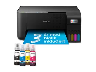 Epson EcoTank ET-2864 - Multifunksjonsskriver farge - ink-jet - ITS - A4 (medie) - opp til 10 spm (trykking) - 100 ark - Wi-Fi, USB - svart