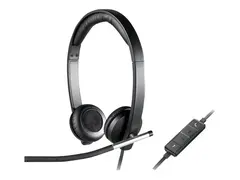Logitech USB Headset Stereo H650e - Hodesett on-ear - kablet
