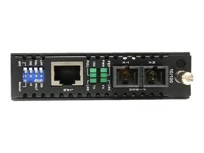 StarTech.com 10/100 Mbps Multi Mode Fiber Media Converter SC - Up ...