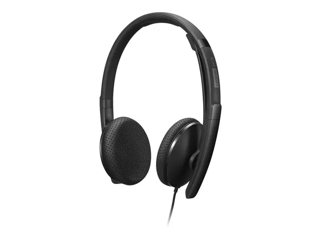 Lenovo - VoIP-håndsett on-ear kablet USB-C svart