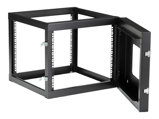 Startech "8U Hinged Open Frame Wall Mount Network Rack - 4-Post 22...