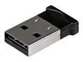 StarTech.com Bluetooth Adapter Mini Bluetooth 4.0 USB Adapter - 50m/165ft Wireless Bluetooth Dongle - Smart Ready LE+EDR (USBBT1EDR4) - Nettverksadapter - USB - Bluetooth 4.0 - Klasse 1 - svart