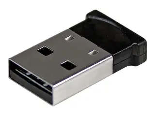 StarTech.com Bluetooth Adapter Mini Bluetooth 4.0 USB Adapter - 50m/165ft Wireless Bluetooth Dongle - Smart Ready LE+EDR (USBBT1EDR4) - Nettverksadapter - USB - Bluetooth 4.0 - Klasse 1 - svart