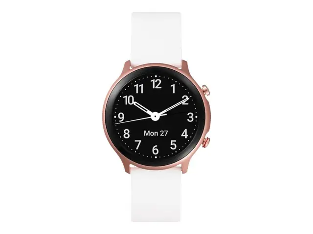 Doro Watch - Rosa smartklokke med stropp TPU-silikon hvit display ...