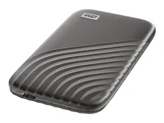 WD My Passport SSD WDBAGF0020BGY - SSD - kryptert 2 TB - ekstern (bærbar) - USB 3.2 Gen 2 (USB-C kontakt) - 256-bit AES - romgrå