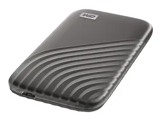 WD My Passport SSD WDBAGF0020BGY - SSD - kryptert 2 TB - ekstern (bærbar) - USB 3.2 Gen 2 (USB-C kontakt) - 256-bit AES - romgrå