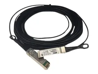 Dell 10GbE - Nettverkskabel - SFP+ til SFP+ 3 m - fiberoptisk - aktiv - for Networking C1048, C9010, S6010, S6100; PowerEdge C6420; Networking N3132, S4048, Z9100