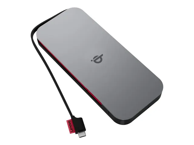Lenovo Go - Strømbank 10000 mAh 30 watt 3 A 2 utgangskontakter (US...