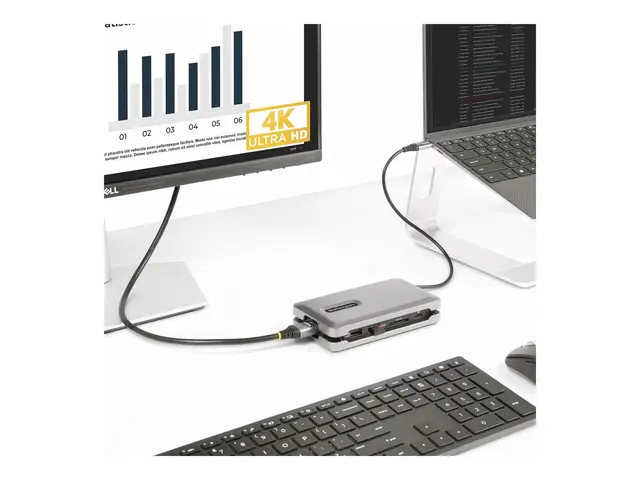 StarTech.com USB C Multiport Adapter, to 4K 60Hz HDMI 2.0, 2-Port ...