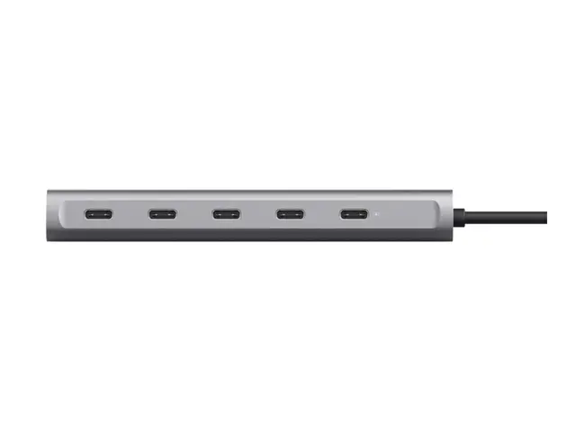 Trust Halyx - Hub 1 x USB-C (gjennomgang) + 4 3.2 Gen stasjonær