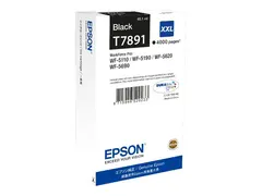 Epson T7891 - 65.1 ml - XXL-størrelse - svart original - skriverpatron - for WorkForce Pro WF-5110DW, WF-5190DW, WF-5190DW BAM, WF-5620DWF, WF-5690DWF, WF-5690DWF BAM