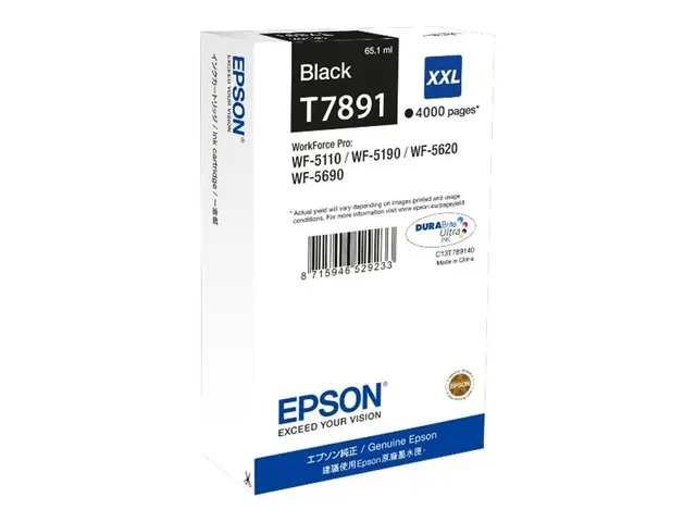 Epson T7891 - 65.1 ml - XXL-størrelse - svart - original - skriver...