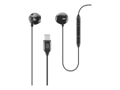 Cellular Line Orbit - &#216;repropper med mikrofon i &#248;ret - kablet - USB-C - svart