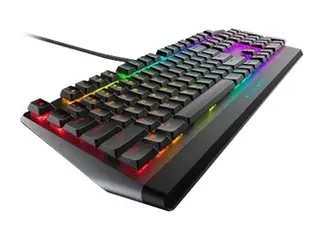 Alienware AW510K - Tastatur - bakgrunnsbelyst USB - tastsvitsj: CHERRY MX Low Profile Red - Dark Side of the Moon - for Alienware Area-51, Aurora, Aurora R10, Aurora R9, M15, M17; G5 5090; XPS 8940