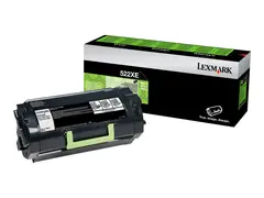 Lexmark 522XE - Ekstra høy ytelse svart - original - tonerpatron Lexmark Corporate - for Lexmark MS811dn, MS811dtn, MS811n, MS812de, MS812dn, MS812dtn