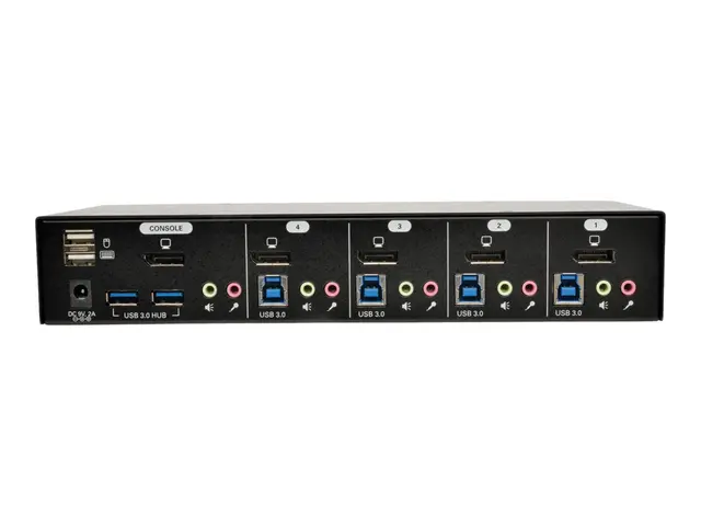 Eaton Tripp Lite series 4-Port DisplayPort KVM Switch w/Audio, Cab...