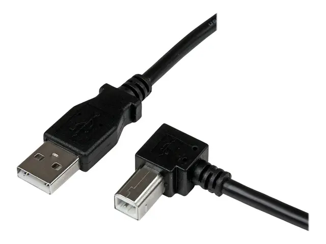 StarTech.com 1m USB 2.0 A to Right Angle B Cable Cord - 1 m Printe...