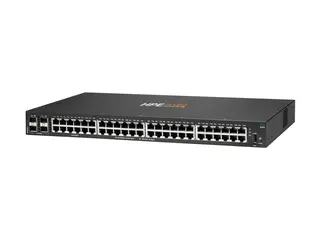 HPE Aruba 6000 48G 4SFP Switch - Switch - L3 Styrt - 48 x 10/100/1000 + 4 x Gigabit SFP - side til side-luftflyt - rackmonterbar - AC 100 - 127 V / 200 - 240 V - fabrikkintegrert