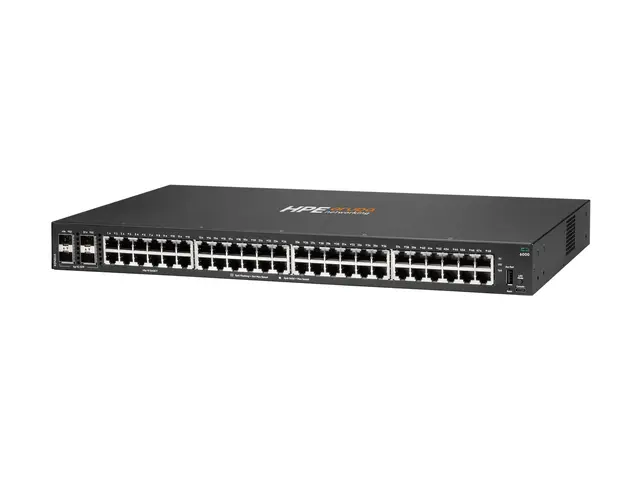 HPE Aruba 6000 48G 4SFP Switch - L3 Styrt 48 x 10/100/1000 + 4 Gig...