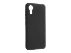 Insmat Crystal - Baksidedeksel for mobiltelefon termoplast-polyuretan (TPU) - svart - for Samsung Galaxy XCover7