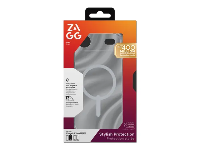 ZAGG Milan Snap - Baksidedeksel for mobiltelefon - MagSafe-samsvar...