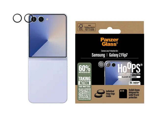 PanzerGlass Hoops - Linsebeskytter for mobiltelefon - gjennomsikti...