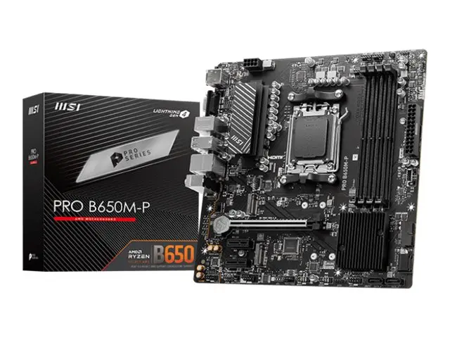 MSI PRO B650M-P - Hovedkort micro ATX Socket AM5 AMD B650 Chipset ...