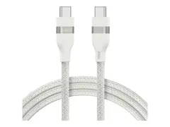 Anker - USB-kabel - USB-C (hann) til USB-C (hann) 1.83 m - flettet kabel, Fast Power Charging (240W) - hvit