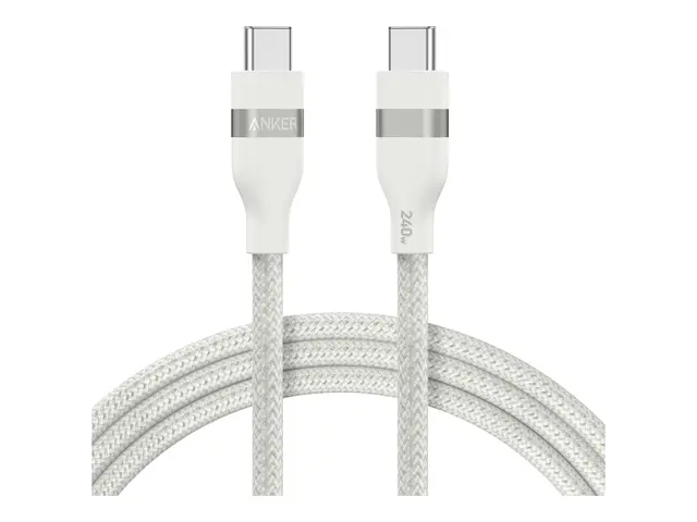 Anker - USB-kabel USB-C (hann) til 1.83 m flettet kabel, Fast Powe...
