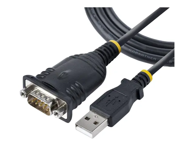 StarTech.com 3ft (1m) USB to Serial Cable, DB9 Male RS232 Converte...