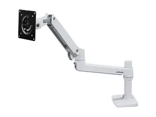 Ergotron LX - Monteringssett (leddarm, stang, sokkel, utvidelse, lavprofils toppmontert C-klemme) Konstant kraftteknologi - for LCD-skjerm - hvit - skjermstørrelse: inntil 34" - skrivebordsmonterbar