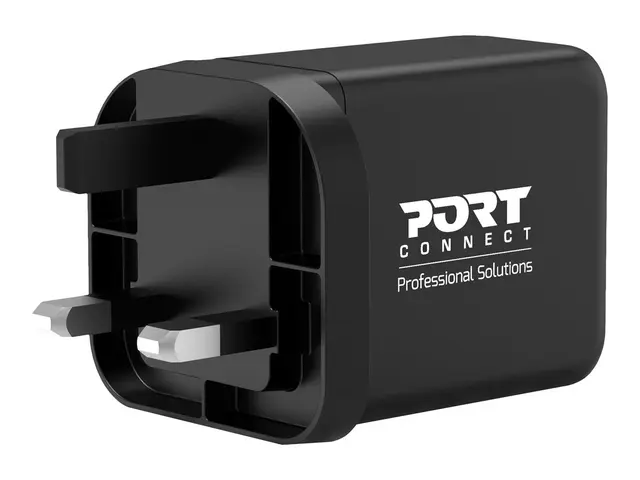 PORT Connect - Strømadapter 65 watt 5 A PD, QC 3.0 3 utgangskontak...