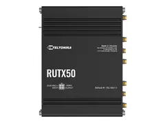 Teltonika RUTX50 - Tr&#229;dl&#248;s ruter - WWAN 4-portssvitsj 1GbE, DNP3 - Wi-Fi 5 - 2,4 GHz - 3G, 4G, 5G - DIN-skinnemonterbar, overflatemonterbar