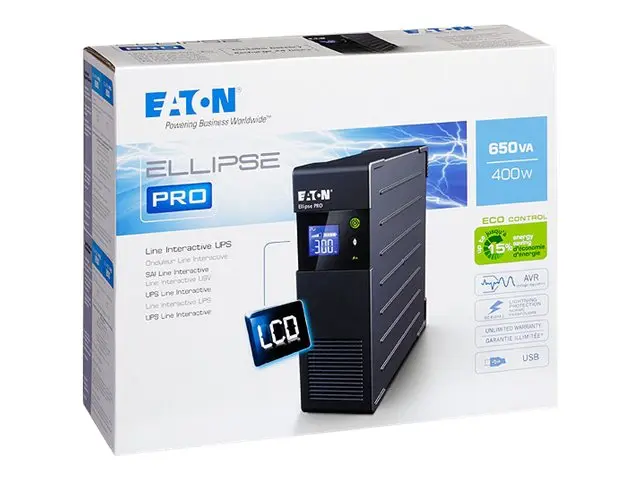 Eaton Ellipse PRO 1600 - UPS - AC 230 V - 1000 watt - 1600 VA - 9 ...