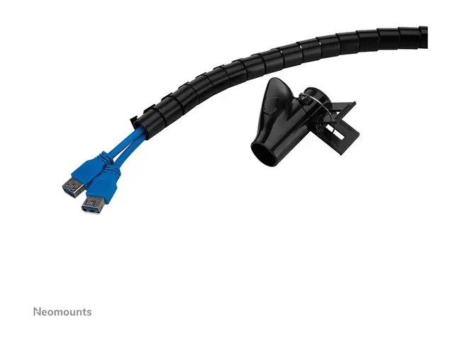 Neomounts - Kabelstyringsmuffe for 1-4 cables, universal svart 2 m