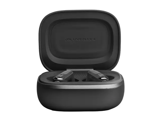 JBL LIVE Flex 4 - True wireless-hodetelefoner med mikrofon i øret - Bluetooth - aktiv støydemping - svart 