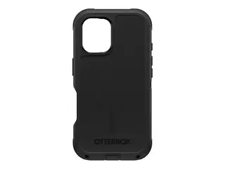 OtterBox Defender Series - Baksidedeksel for mobiltelefon MagSafe-samsvar - silikon - svart - for Apple iPhone 16