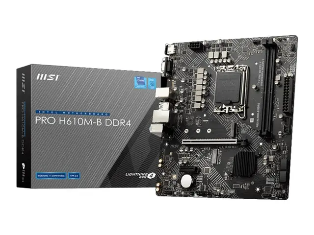 MSI PRO H610M-G DDR4 - Hovedkort micro ATX LGA1700-sokkel H610 Chi...