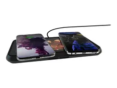 Zens Liberty - Glass Limited Edition - trådløs ladepute + AC-strømadapter 30 watt - 2.4 A - Apple Fast Charge, FC - 2 utgangskontakter