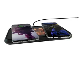 Zens Liberty - Glass Limited Edition - trådløs ladepute + AC-strømadapter 30 watt - 2.4 A - Apple Fast Charge, FC - 2 utgangskontakter