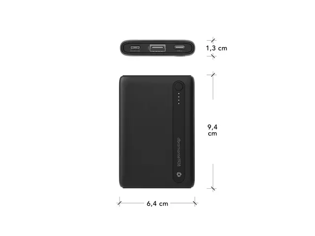 dbramante1928 re-charge - Strømbank - 5000 mAh - 2 utgangskontakte...