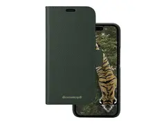 dbramante1928 New York - Lommebok for mobiltelefon fullnarvet rulleskinn - eviggr&#248;nn - for Apple iPhone 15