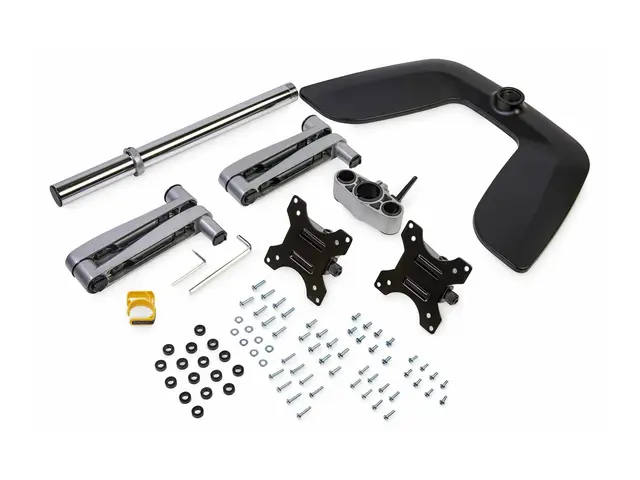 Startech Dual Monitor Stand, Ergonomic Desktop Stand for up to 32"...