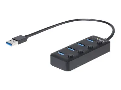 StarTech.com 4 Port USB 3.0 Hub, USB-A to 4x USB 3.0 Type-A with I...