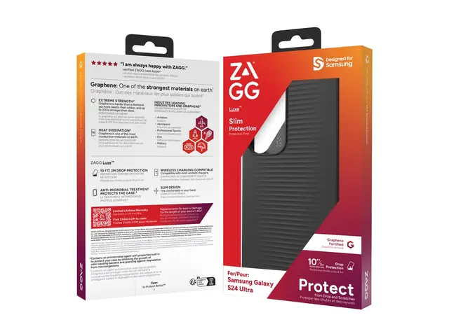 ZAGG Luxe - Baksidedeksel for mobiltelefon svart Samsung Galaxy S2...