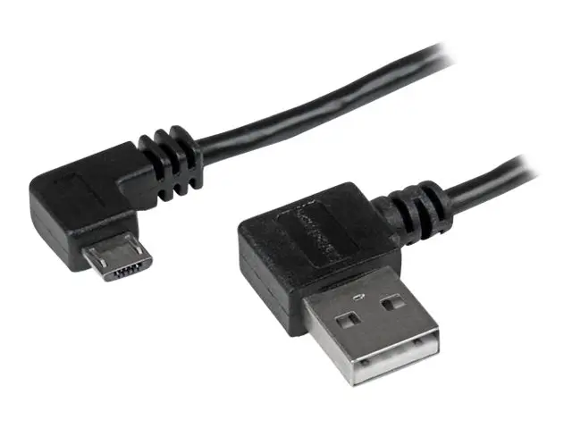 StarTech.com 1m 3 ft Micro-USB Cable with Right-Angled Connectors ...