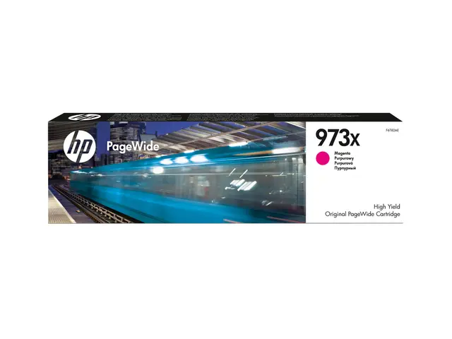 HP 973X - Høy ytelse magenta original PageWide blekkpatron for Man...