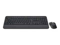 Logitech Signature MK650 Combo for Business Tastatur- og mussett - trådløs - Bluetooth LE - QWERTY - Storbritannia - grafitt