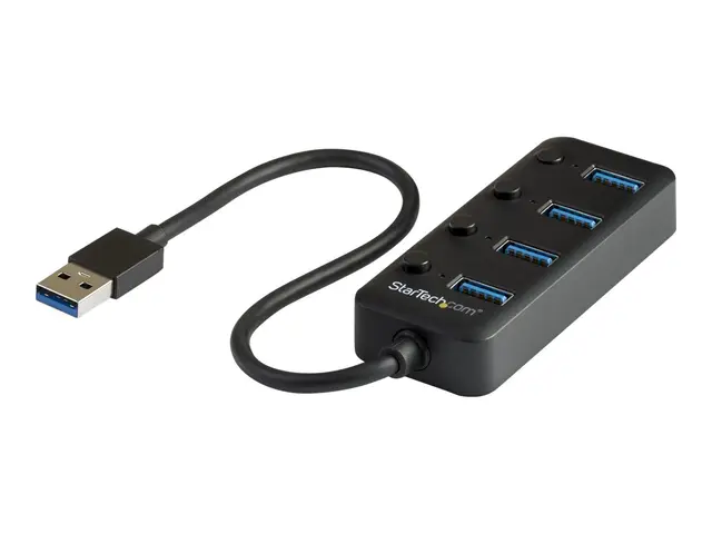 StarTech.com 4 Port USB 3.0 Hub, USB-A to 4x USB 3.0 Type-A with I...