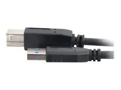 C2G 2m USB 3.0 Cable - USB A to USB B M/M - USB-kabel - USB-type A (hann) til USB Type B (hann) - USB 3.0 - 2 m - svart